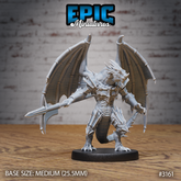 Winged Half Dragon 3D-printed model